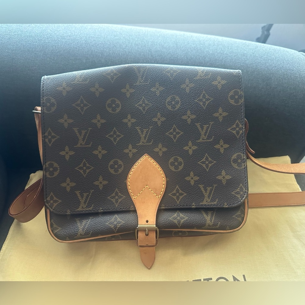 “Preloved” Louis Vuitton Monogram Cartouchiere W/ certificate of authentication